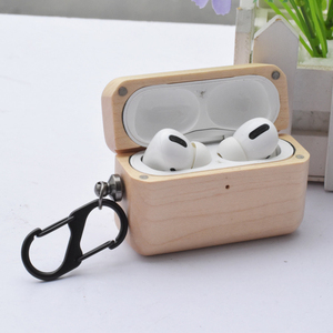 เคสป้องกันการกระแทกทำจากไม้จริงเป็นมิตรกับสิ่งแวดล้อมสำหรับเคสหูฟัง <span class=keywords><strong>Apple</strong></span> airpods Pro 2 Pro 3 1/2 - Product Image 3