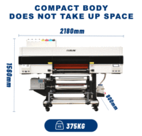 Audley 60cm A1 UV DTF imprimante 24 pouces Offre Spéciale automatique des industries de vente au détail imprimante à jet d'encre 4 pièces I3200U1 CMYKW feuille de vernis