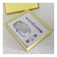 Boce – Nouveau Coffret Cadeau d'Entreprise de Luxe 3-en-1 : Souris Sans Fil, Clé USB 2.0 (10 Mo/s) et Stylo, Boîtier Métallique 8 Go, Style Professionnel