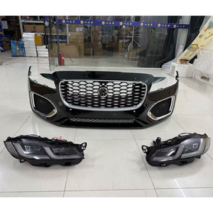 Kit carrosserie pour <span class=keywords><strong>Jaguar</strong></span> F-<span class=keywords><strong>PACE</strong></span> 2016-<span class=keywords><strong>2021</strong></span> : Améliorez votre véhicule avec un nouveau look, pare-chocs avant, calandre et phares à LED complets – Accessoires automobiles - Product Image 6