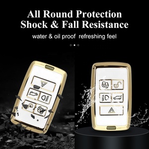 Funda de TPU para llave de coche, soporte con cadena para Land Rover Range Rover Evoque Discovery Sport Velar, novedad - Product Image 4