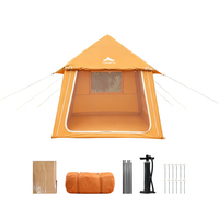 Tente de camping gonflable TPU Air Pole 4,5 m² - Abri de glamping portable - Tente extérieure imperméable trois saisons pour les voyages en Europe