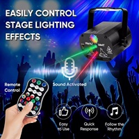 WUZSTAR Mini projecteur USB à activation sonore DJ/télécommande, lumières stroboscopiques de scène pour fêtes, clubs, mariages et vacances