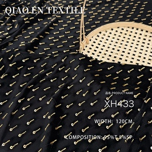 ベルベットニット生地 3Dスパンコール刺繍 ドレス・ダンス衣装・靴・バッグ用 手芸素材 - Product Image 2
