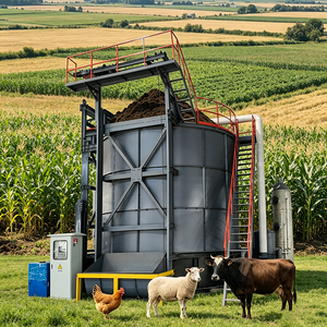 Tanque Fermentador Vertical Gigante de 220m3 para la Producción de Fertilizantes Orgánicos, Sistema de Eliminación de Residuos de Alta Eficiencia para Fábricas - Product Image 1