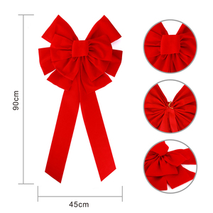 Arc Décoration Style Long Arc De <span class=keywords><strong>Voiture</strong></span> 4s Boutique Showroom Décoration De <span class=keywords><strong>Voiture</strong></span> <span class=keywords><strong>Cadeau</strong></span> Grand De Noël de Velours <span class=keywords><strong>Rouge</strong></span> Arcs - Product Image 3