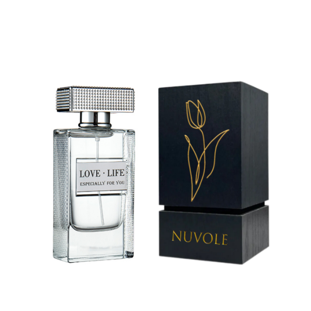 Custom Label Perfume Glass Bottle 60ml Perfume Bottles Luxury Square Perfume Bottle With Box Packaging
