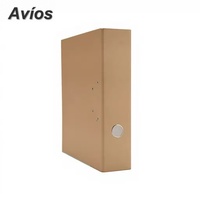 Carpeta de Documentos de Papel Kraft, Productos Ecológicos para Organización y Archivo, Archivador de Palanca de Papel Kraft