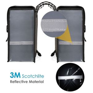 กระเป๋าจักรยานกันน้ำ BSCI Factory Bike Pannier Bags สำหรับใส่ของชำ ขนาด 40 ลิตร แบบคู่ พร้อมสายรัดปรับได้ เหมาะสำหรับจักรยานเสือภูเขา - Product Image 2