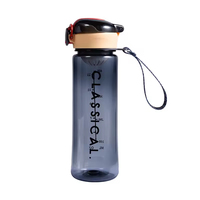 Gourde tendance en plastique avec couvercle pop-up, grande capacité, isotherme, portable, pour étudiants, activités de plein air, sport, camping, personnalisable, compatible eau bouillante
