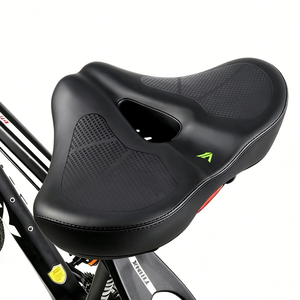 FMFXTRA Selle sans nez <span class=keywords><strong>extra</strong></span> épaisse et surdimensionnée de forme spéciale pour VTT et vélo pliant 412, universelle et étanche - Product Image 1