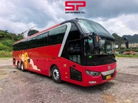 Autocar de tourisme Zhongtong 6139 d'occasion 2024, 54 places, moteur diesel Weichai 400 CV, toilettes, retardateur, pour longs trajets