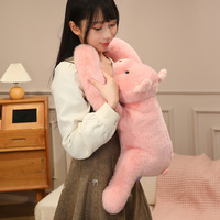 Peluches à poser sur l'épaule Lion Éléphant Raton-laveur Hippopotame Panda Cochon Paresseux, Poupée en peluche lestée à bras longs