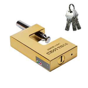 Ổ Khóa Hình Chữ Nhật Mạ Titan Ổ Khóa Khóa Cửa Cứng Khóa Sắt Vuông - Product Image 3