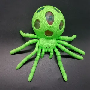 Yüksek kaliteli TPR malzemesi sümüksü sıkmak örümcek boncuk topu stres rahatlatmak oyuncak çocuklar için