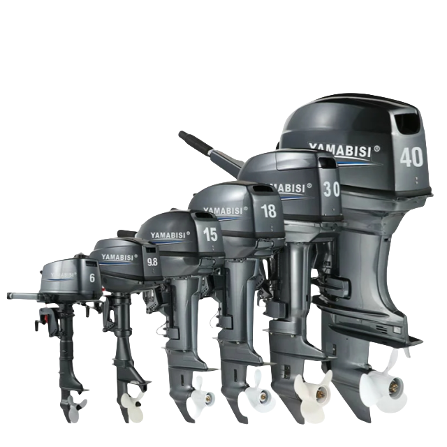 Brand New YAMABISI 2 Stroke Outboard MotorEngine 9.8HP 9.9HP 15HP 18HP 30HP 40HP Tiller Boat Motor for Inflatable Boat