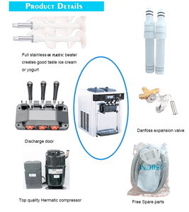 <span class=keywords><strong>Machine</strong></span> à glaces commerciale 3 saveurs, automatique, de comptoir, pour la fabrication de yaourts et de glaces molles, prix professionnel - Product Image 4