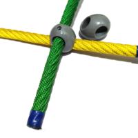Connecteur en plastique pour aire de jeux extérieure, attache de corde pour équipement d'amusement - Modèle RealStar RS-C10, tailles 12mm-20mm, 5 personnes