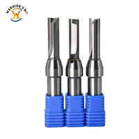 Warrior Fraise en carbure de tungstène 2 cannelures TCT Outil de coupe CNC droit pour le travail du bois Support OEM personnalisable