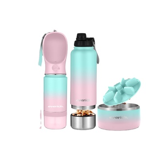 MUESTRA GRATUITA Nueva Botella de Agua Portátil 2 en 1 para Mascotas, Taza para Beber al Aire Libre y Recipiente de Acero Inoxidable para Alimentar Perros - Product Image 3