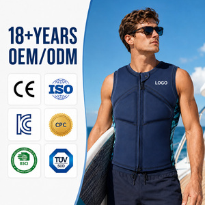 <span class=keywords><strong>Gilet</strong></span> de sauvetage personnalisé en néoprène avec fermeture éclair frontale pour kitesurf, <span class=keywords><strong>wakeboard</strong></span>, SUP, jet-boat, ski nautique, sports nautiques pour hommes et femmes - Fabricant - Product Image 1