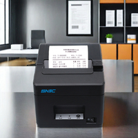 Impresora térmica de recibos de 80mm con alimentación USB compacta de moda SNBC, máquina portátil Airprint POS, impresora de tarjetas barata