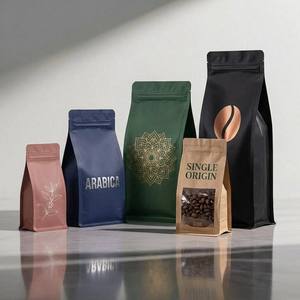 Sachets Doypack Personnalisés en Aluminium Imprimé avec Valve <span class=keywords><strong>de</strong></span> Dégazage pour l'Emballage <span class=keywords><strong>de</strong></span> Café Expresso et <span class=keywords><strong>de</strong></span> Nourriture pour Animaux <span class=keywords><strong>de</strong></span> Compagnie - Product Image 1