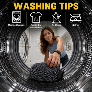 Gant de lavage en chenille lavable en machine pour concessionnaires automobiles, design anti-rayures et sans peluches, gant de nettoyage en microfibre - Product Image 5