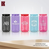 Gobelets en plastique PC 500 ml couleurs assorties avec couvercle push-pull pour boisson directe, 25 pièces/boîte, réutilisables, écologiques, pour enfants, pour les sorties en voiture