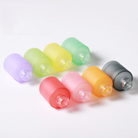 Bonbonfarbene 1oz 30ml 20ml Luxus Ätherische Öl-Flaschen Bunte Lila Glas-Tropfflasche Kosmetik-Glasflasche mit Pipette