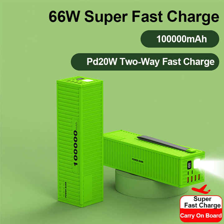 100000mAh Power Bank Fast Charging PD22.5W Power Station for Notebook ...