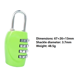 Candados de Combinación Versátiles Kamal HB15 de 4 Dígitos, Candados Pequeños <span class=keywords><strong>para</strong></span> Mochilas de Viaje, Maletas, Gimnasios, Armarios, Cajas de Herramientas, Venta al Por Mayor - Product Image 2