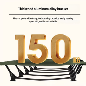 Hiện đại siêu nhẹ ngả cắm trại cot 600D Oxford vải Khung Nhôm xách tay có thể gập lại cho bãi biển du lịch ngoài trời Đi bộ đường dài - Product Image 4