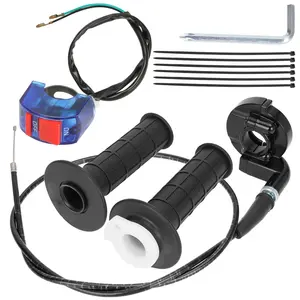 HIAORS Mini Bike Throttle Cable Assembly Handle Grip Kit for Coleman Baja Massimo Motovox 212cc 6.5hp Parts 22mm 7/8 Accessory