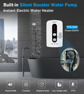 Instant water heater 3.5‑5.5KW <b>knob</b> temp setting IPX4 low‑pressure trigger pump for dormitory condo - Product Image 5