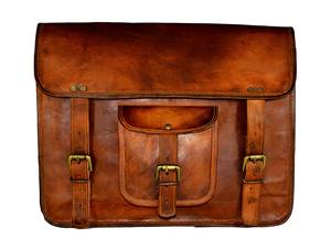 Grande mallette pour ordinateur portable en cuir véritable du fabricant indien sac à bandoulière souple Style bureau messager sac à bandoulière - Product Image 2