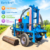 Machine de forage professionnelle pour puits d'eau, profondeur 200m, prix usine, prête à être expédiée