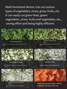 Vollautomatischer Eimer-Typ Gemüse- und Graszerkleinerer Hochleistungs-Verarbeitungsgerät für Geflügel, Hühner und Enten - Product Image 4