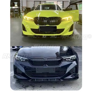 ลิ้นกันชนหน้ารถยนต์ สีดำเงา สำหรับตกแต่ง BMW I3 EDrive35L 40L ปี 2021+ อุปกรณ์ตกแต่งรถยนต์ - Product Image 4