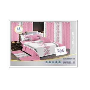 Set di fogli in microfibra 13 pezzi stile africano con tappetino abbinato include <span class=keywords><strong>tenda</strong></span> e mantovane - Product Image 1