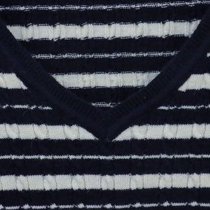 Maglione Personalizzato da Donna, Semplice Maglia a Righe Primaverile Casual con Scollo a V - Product Image 6