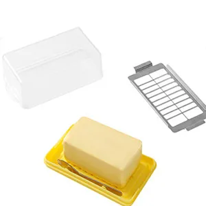 Distributeur de beurre Trancheuse à beurre Cutter Boîte de rangement pour beurre avec couvercle Réfrigérateur Congélateur Boîte fraîche Fromage