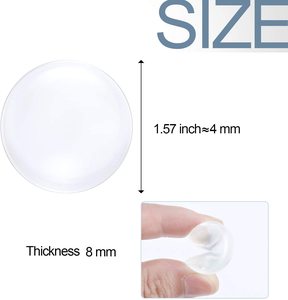 Protection murale transparente autocollante pour poignée de porte, amortisseur de choc en caoutchouc souple de qualité supérieure, silencieux - Product Image 3