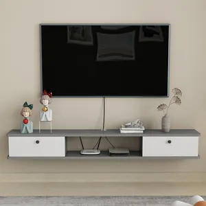 简易浮动电视架壁挂式单元电视柜现代设计电视架柜