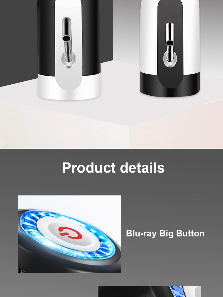 5V 4W Smart Water Bottle Pump Dispenser Rechargeable for outdoors