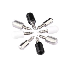 Soportes para Estantes Autoperforantes de Acero Inoxidable de Alta Calidad, Niquelados, con Funda de Plástico Antideslizante, en Pulgadas - Product Image 1