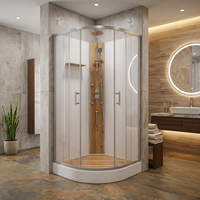 Cabine de douche intelligente à commande par application, écran tactile, cabine de douche intelligente pour salle de bain d'appartement moderne