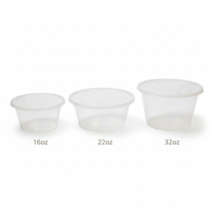 Vaso Redondo Desechable de Pared Simple para Frutas, con Logotipo Personalizado, de Plástico PP, para Bebidas Frías, para Llevar, para Té y Jugos - Product Image 1