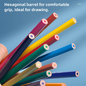 Macaron 12/24/36/48 pièces <span class=keywords><strong>crayon</strong></span> de couleur en bois conception hexagonale crayons de couleur croquis personnalisés <span class=keywords><strong>crayon</strong></span> de <span class=keywords><strong>dessin</strong></span> pour les enfants - Product Image 3