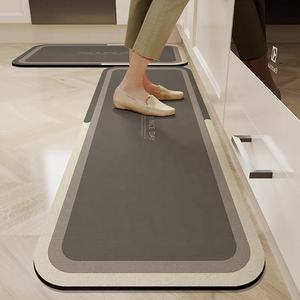 Набор водовпитывающих ковриков, резиновый напольный коврик из диатома, антискользящий, для кухни - Product Image 4